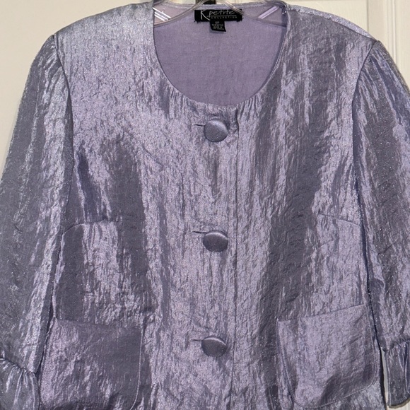 K Petite Collection Top/blazer Violet Size 8P - Picture 2 of 7
